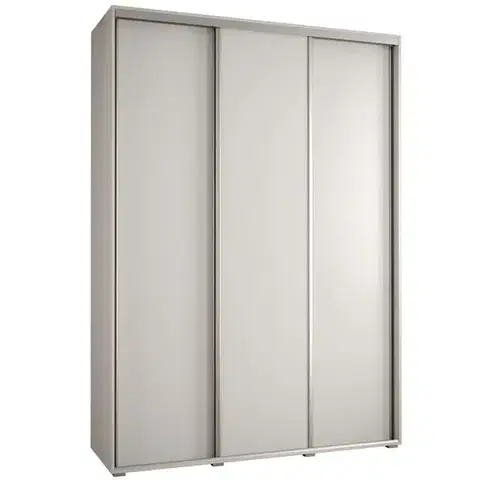 Šatníkové skrine Skriňa 45 Canaris 1 190 biela/silver