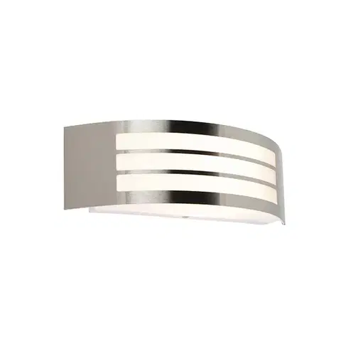 Vonkajšie nástenné svietidlá Moderná nástenná lampa z nehrdzavejúcej ocele IP44 - Sapphire Deluxe