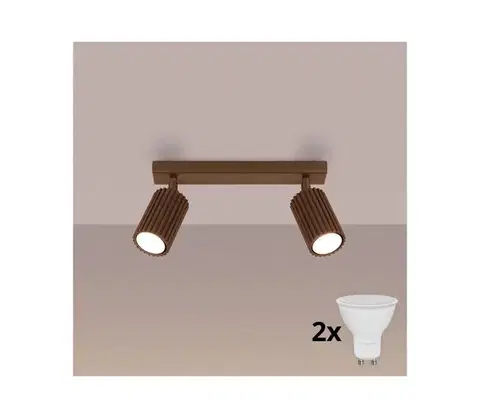 Svietidlá BRILAGI - LED bodové svietidlo CRESTO 2xGU10/10W/230V hnedé BR.1961