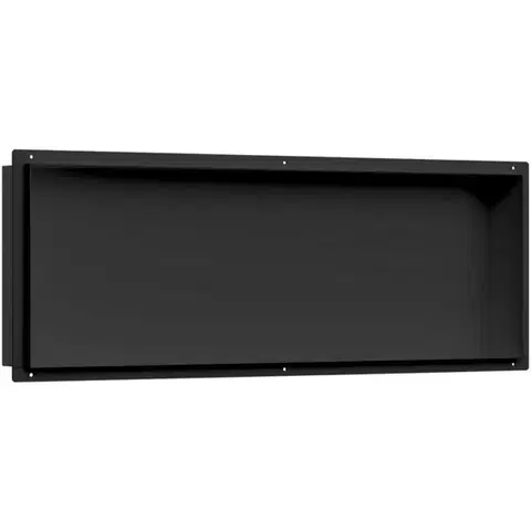Regály a poličky CERANO - Zápustná polička/nika do obkladu - čierna matná - 60x20x10 CER-417476