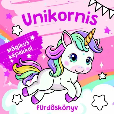 Knižky do vane Unikornis fürdőskönyv