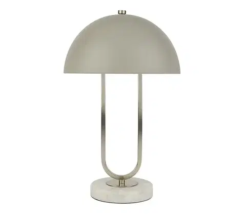 Lampy Searchlight EU60949GY - Stolná lampa DOME 1xG9/7W/230V strieborná EU60949GY