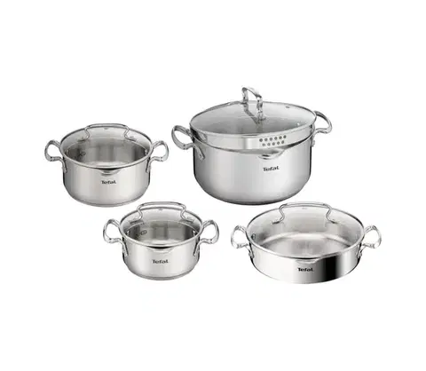 Panvice a hrnce Tefal - 8-dielna sada riadu DUETTO+ G719S855