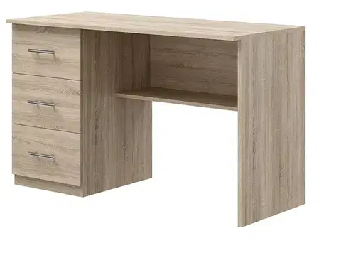 Písacie stoly JONAS PC stolík E4-dub Sonoma-ľavý