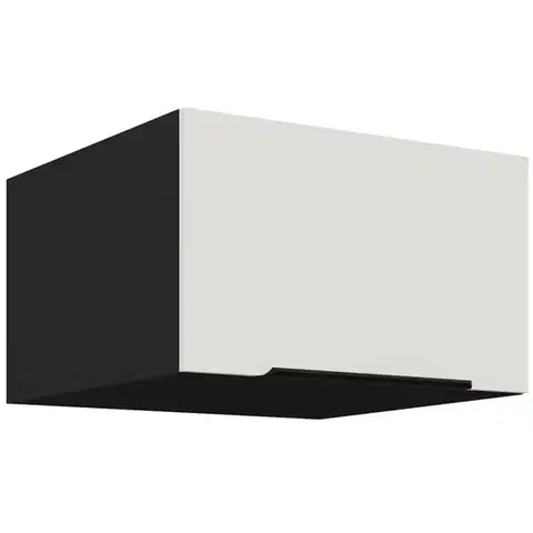Kuchynské skrinky visiace Kuchynská skrinka Aria-Wh/Bl Anti Fingerprint 60 Nagu-36 1f