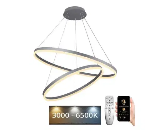 Svietidlá  LED Stmievateľný luster na lanku LED/100W/230V 3000-6500K + diaľkové ovládanie J4311/S