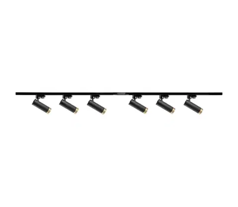 Svietidlá  Bodové svietidlo do lištového systému FADO 6xGU10/10W/230V čierna 325877