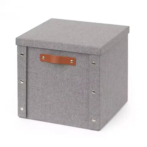 Kúpeľňové doplnky Skladací košík so západkami L sivý