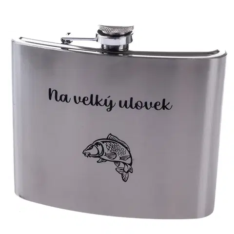 Termosky a termohrnčeky Kovová ploskačka "Na velký úlovek", 1 l