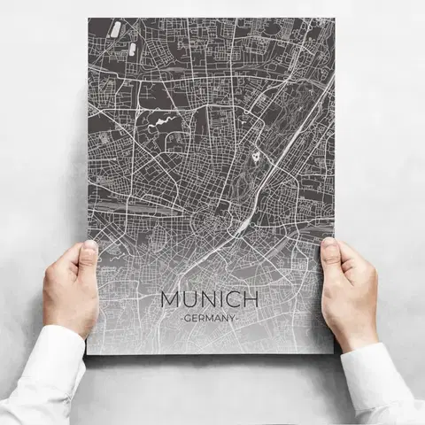 Moderné obrazy Obrazy na stenu - Map of Munich