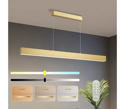 Svietidlá BRILAGI - LED Stmievateľný luster SLEEKLINE SMART LED/40W/230V Wi-Fi Tuya zlatá+DO BRI112
