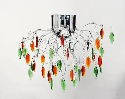 Stropná svetla Závesná stropná lampa 8x20W G4 chróm Akant