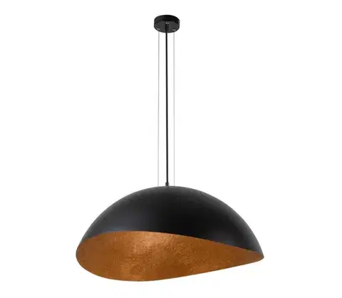 Svietidlá  Luster na lanku SOLARIS 1xE27/60W/230V čierna/medená 40608