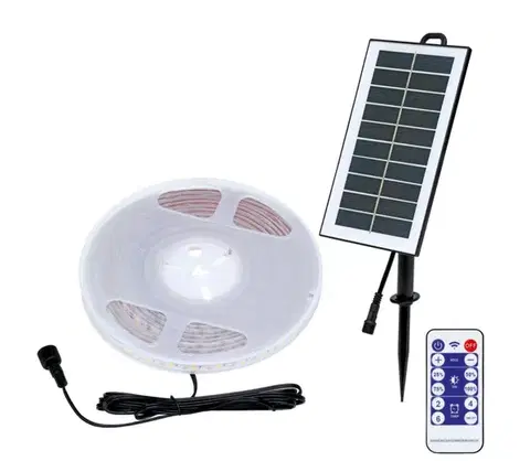 LED osvetlenie  DX-SOLAR-3000/5M - LED Solárny pásik 3,7V 2400 mAh 5m IP65 DX-SOLAR-3000/5M