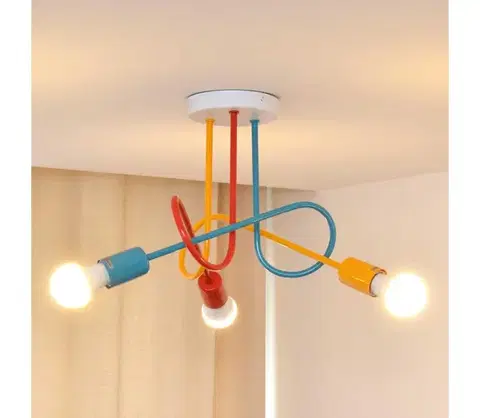 Svietidlá  Prisadený luster OXFORD 3xE27/15W/230V W-2016/3 MIX II/H