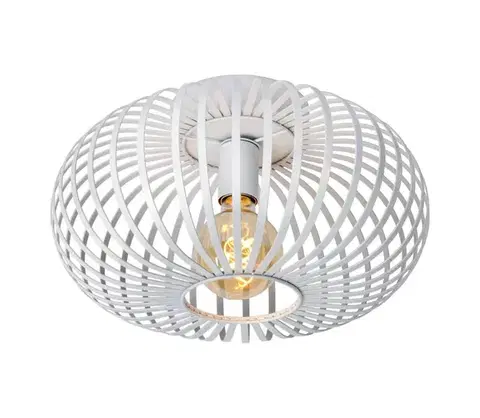 Svietidlá Lucide 78174/40/31 - Stropné svietidlo MANUELA 1xE27/60W/230V pr. 39,5 cm biela 78174/40/31