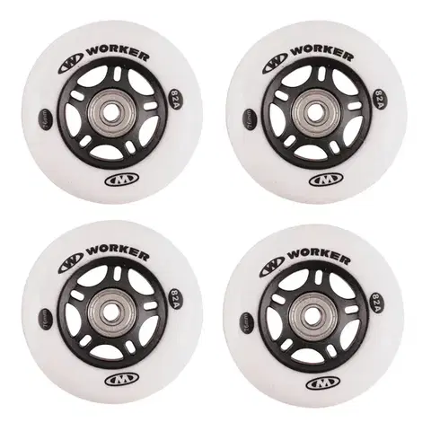 In-line kolieska In-line kolieska WORKER 76mm a ložiská ABEC-7 chrome - Set 4 ks