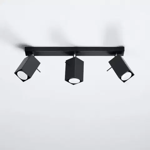 Lampy do obývačky Stropné bodové  svietidlo  Merida 3 A-0101 čierna