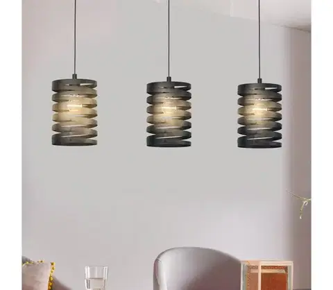 Svietidlá Eglo 99347 - Luster na lanku CREMELLA 3xE27/40W/230V 99347