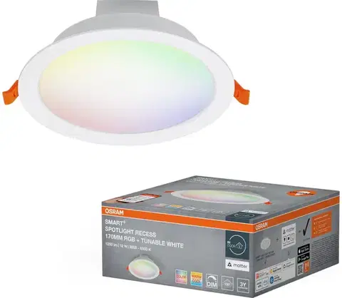 Svietidlá Osram - LED RGB stmievateľné podhľadové svietidlo SMART+ DOWNLIGHT LED/12W/230V Wi-Fi 4099854475696