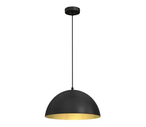 Svietidlá  Luster na lanku BETA 1xE27/60W/230V pr. 35 cm čierna MLP7896