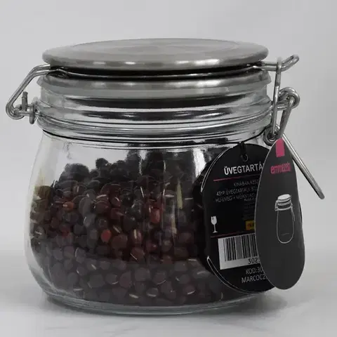 Dekorácie a bytové doplnky Sklenená dóza 500 ml 01-6502-AD