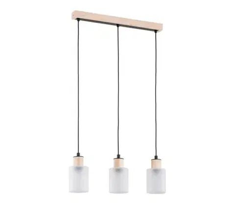 Svietidlá  Luster na lanku NATUR 3xE27/60W/230V 62305