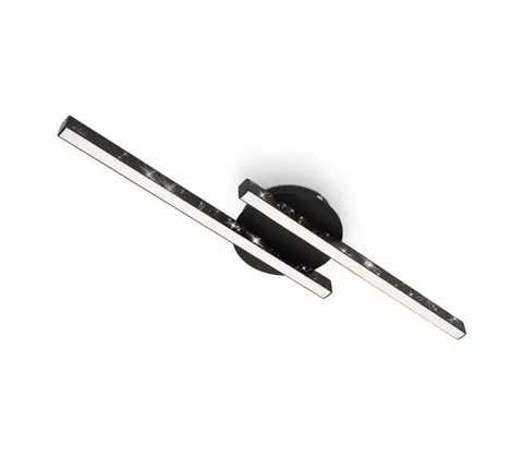 Svietidlá Briloner 3517-025 - LED Prisadený luster REY 2xLED/6W/230V čierna 3517-025