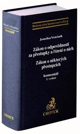 Právo ČR Zákon o odpovědnosti za přestupky a řízení o nich (2. vydání) - Luboš Jemelka,Pavel Vetešník