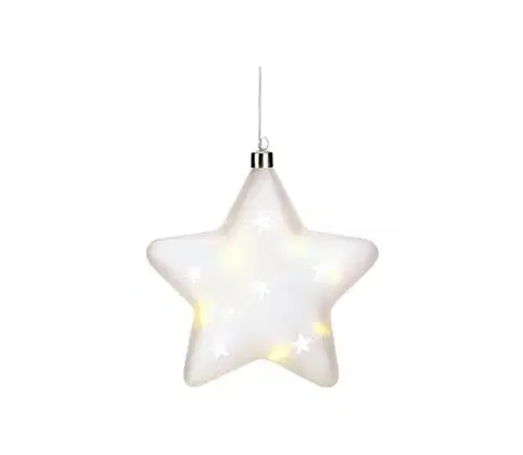Vianočné dekorácie Markslöjd 704489 - LED Vianočná dekorácia LISETTE 10xLED/0,3W/3xAA hviezda 704489