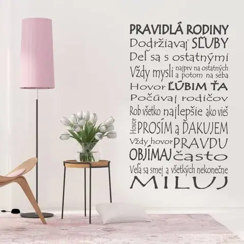 Šablóny na maľovanie Šablóny na maľovanie - Pravidlá rodiny