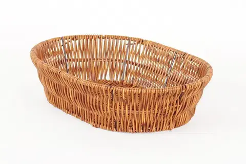 Košíky na potraviny MAKRO - Košík pletený ovál malý Wood