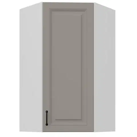 Kuchynské skrinky visiace Skrinka do kuchyne Stilo claygrey/biely 60x60 GN-108 1F (45°)
