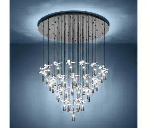 Svietidlá Eglo 390493 -LED Luster na lanku COMAREIRA 43xLED/2,1W/230V 2200/3000/4000K chróm 390493