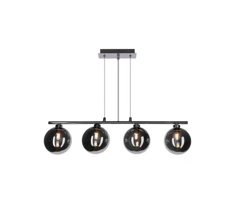 Svietidlá  Závesný luster SOMUL na lanku 4xG9/20W/230V dymovo čierny 34-44259