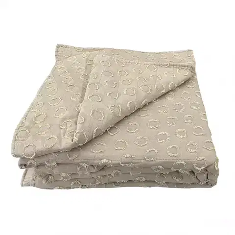 Prehozy na posteľ Prikrývka na posteľ Milo 170x220 béžová Merkury Home