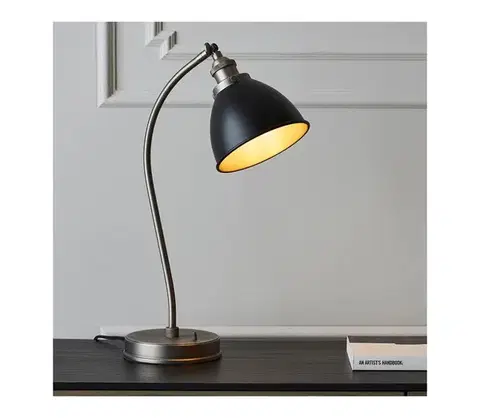 Lampy Endon 98752 - Stolová lampa FRANKLIN 1xE14/7W/230V matný chróm/antracit 98752