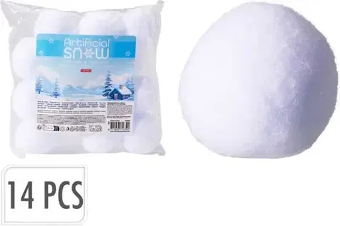 Ostatné vianočné dekorácie Kinekus Dekorácia guľa, 5cm sada 14ks
