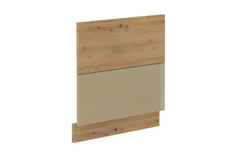 Kuchynské skrinky AXEL dvierka na umývačku 570x596, capucino/dub artisan