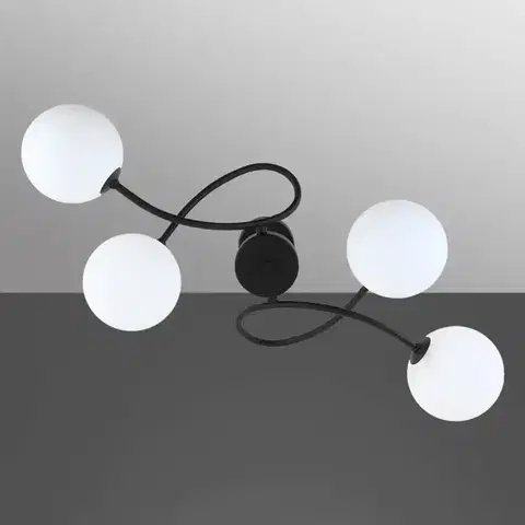 Lampy do obývačky Luster ROTOLO 11737 BLACK 4XG9