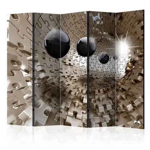 Paravány Paraván Golden Jigsaw Dekorhome