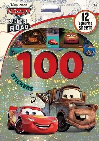 Nalepovačky, vystrihovačky, skladačky 100 samolepiek s maľovankovými listami Autá