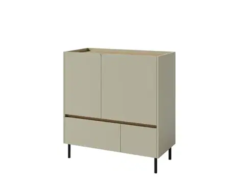 Komody Meblar  Komoda LUCA LC09 | eukalyptus/dub baltic