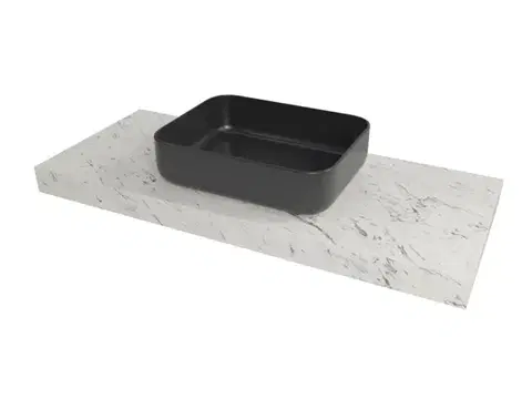 Kúpeľňový nábytok Doska pod umývadlo Naturel Dolce 103,5x8x50 cm mramor Carrara biela mat DO10050MCB DO10050MCB