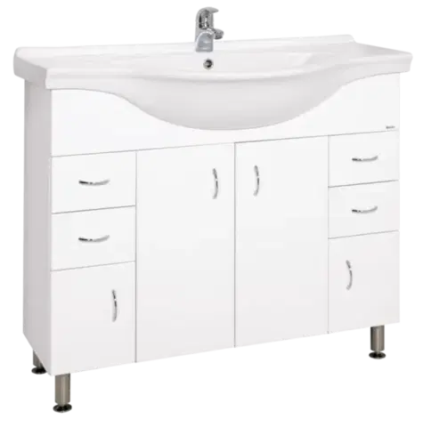 Kúpeľňový nábytok Koupelnová skříňka s umyvadlem Keramia Pro 102x55 cm bílá PRO100DV PRO100DV