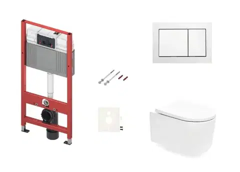 Záchody Závesný WC set do ľahkých stien / predstenová SAT SIKOTSTOR72400 SIKOTSTOR72400