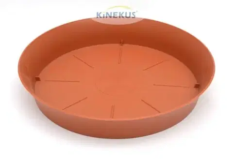 Kvetináče a truhlíky Kinekus Miska pod kvetináč 15 plastová, priemer 15cm, PLASTICA, terakota