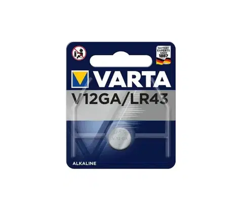 Predlžovacie káble Varta 4278101401 - 1 ks Alkalická batéria gombíková ELECTRONICS V12GA 1,5V 4278101401