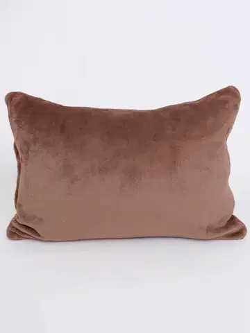 Dekoračné obliečky MKLozkoviny.sk Obliečka na vankúš mikroplyš 40 × 60 cm – Laura mocha mousse-  -