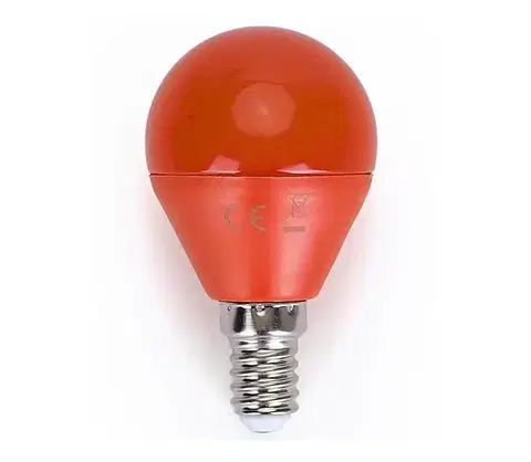 LED osvetlenie  B.V. LED Žiarovka G45 E14/4W/230V oranžová -  100003OFY